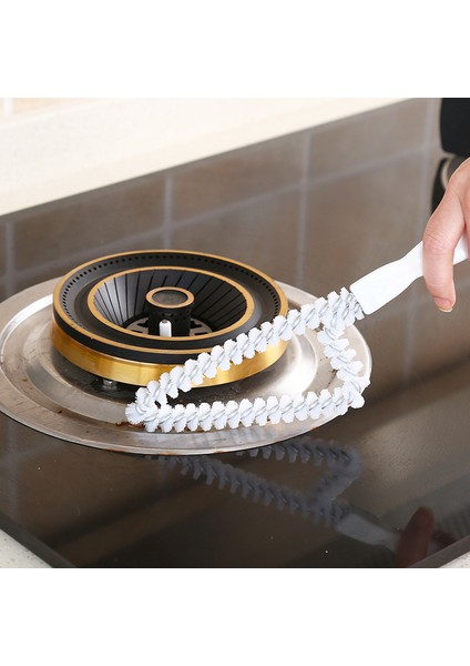 Ev Pencere Oluk Temizleme Fırçası Boşluk Fırçası Temizleme Ekranı Pencere Oluk Temizleme Aracı Kapı ve Pencere Oluklarını Süpürmek Için Küçük Fırça (Yurt Dışından)