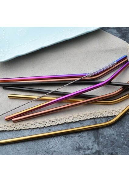 [sıcak] 5 Adet/10 Adet Saman Temizleme Fırçası Yeniden Kullanılabilir Çevre Dostu Paslanmaz Çelik Içme Saman Temizleyici Fırça Seti Yumuşak Saç Temizleme Araçları (Yurt Dışından) fiyatları