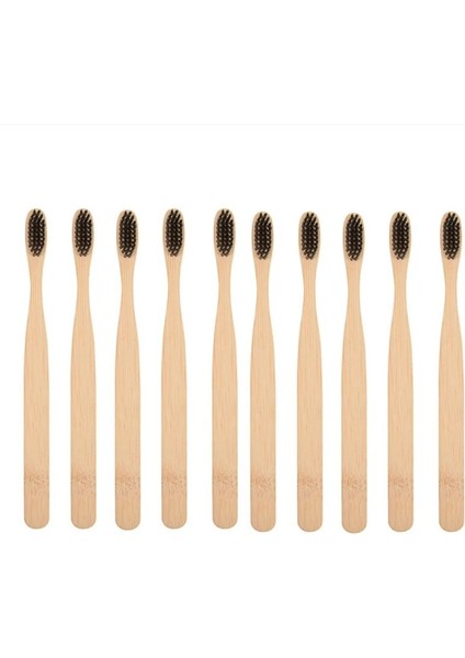 10 Adet Çevre Dostu Diş Fırçası Bambu Diş Fırçaları Yeniden Kullanılabilir Taşınabilir Yetişkin Ahşap Yumuşak Diş Fırçası Ev Seyahat Otel Için (Yurt Dışından) fiyatları