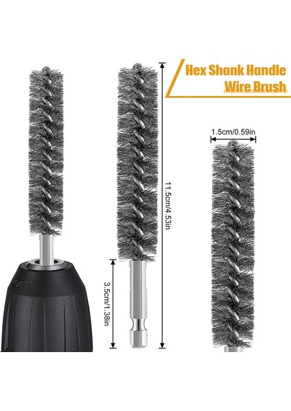 Jdxhlau Paslanmaz Çelik Delik Fırçası Matkap Temizleme Tel Fırçası Için Tel Fırça Altıgen Saplı Paslanmaz Çelik Fırça (Yurt Dışından) fırsatları