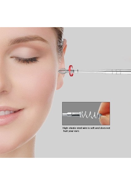 [sıcak] 6 Parça Set Paslanmaz Çelik Kulak Kiri Toplayıcı Spiral Dönüş Kulak Temizleme Çubuğu Kulak Temizleme Çubuğu Kulağı Temizlemek Için Taşınabilir Kulak Temizleme Aracı (Yurt Dışından) fiyatları