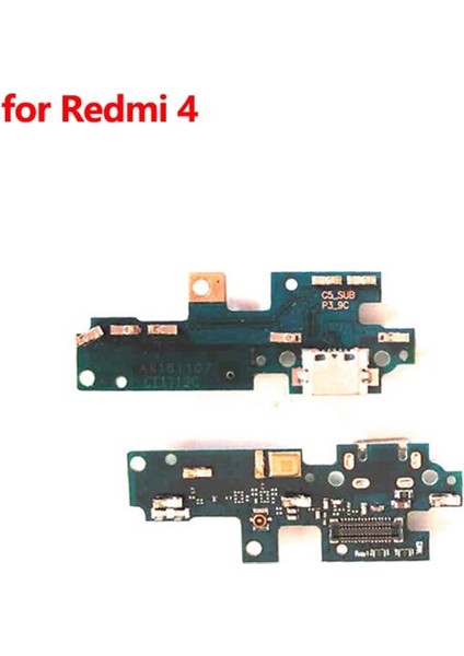 Xiaomi Redmi Için 4A 4 4x 4pro Yedek Mikrofon Modülü + USB Şarj Portu Kurulu Flex Kablo Redmi Not 4 4x Onarım Parçaları (Yurt Dışından)