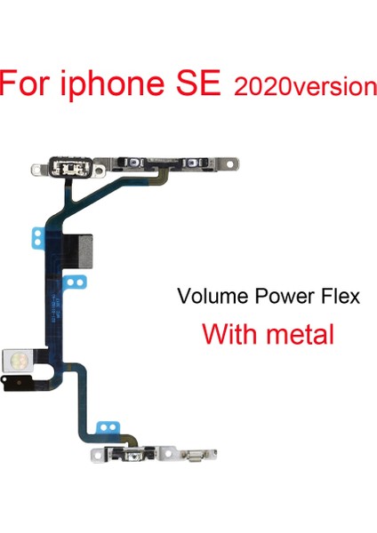 Yeni Güç Düğmesi Açık Kapalı Flex Kablo iPhone 5 5s Se 2016 2020 Sessiz Ses Anahtarı Konektörü Şerit Parçaları (Yurt Dışından) modelleri