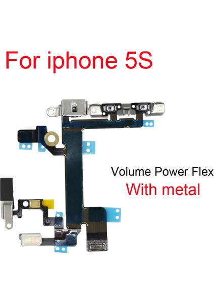 Yeni Güç Düğmesi Açık Kapalı Flex Kablo iPhone 5 5s Se 2016 2020 Sessiz Ses Anahtarı Konektörü Şerit Parçaları (Yurt Dışından) fırsatları