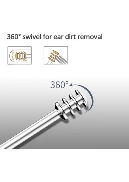 [sıcak] 6 Parça Set Paslanmaz Çelik Kulak Kiri Toplayıcı Spiral Dönüş Kulak Temizleme Çubuğu Kulak Temizleme Çubuğu Kulağı Temizlemek Için Taşınabilir Kulak Temizleme Aracı (Yurt Dışından) indirimleri