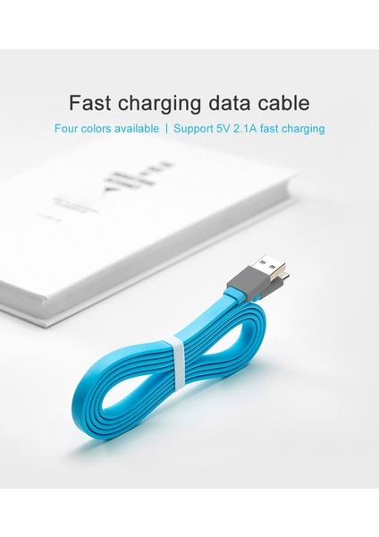 Voxlınk Tip C Kablo Şarj USB C Veri Kablosu Hızlı Şarj Cihazı Tpe Düz Çizgi Huawei Samsung Not 9 Xiaomi Mi8 Telefon Aksesuarları (Yurt Dışından)