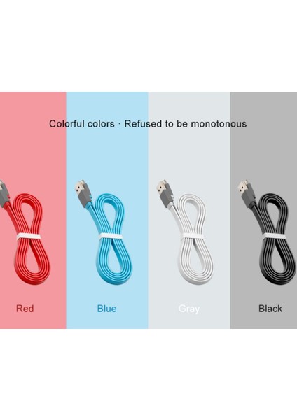 Voxlınk Tip C Kablo Şarj USB C Veri Kablosu Hızlı Şarj Cihazı Tpe Düz Çizgi Huawei Samsung Not 9 Xiaomi Mi8 Telefon Aksesuarları (Yurt Dışından)