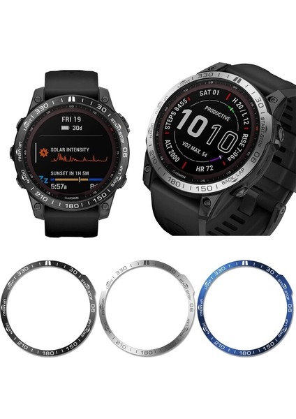 Akıllı Saat Tampon Kapak Anti-Scratch Koruma Halkası Garmin Fenix 7 Için Çerçeve Halkası Kasa Çerçevesi Metal Koruma (Yurt Dışından)