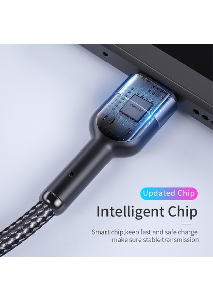 Essager LED Mikro USB Kablosu Hızlı Şarj Şarj Cihazı Mikro USB Veri Kablosu Samsung Xiaomi Için Tel Kordon Android Cep Telefonu Kablosu 2 M (Yurt Dışından)