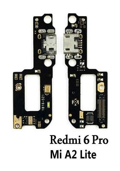 Yeni Mikrofon Modülü + USB Şarj Portu Kurulu Flex Kablo Konnektör Parçaları Xiaomi Redmi Için 6 6A 6pro Mi A2 Lite Yedek (Yurt Dışından)