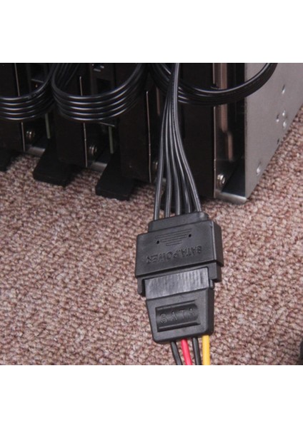 4PIN-18AW Ide Molex 5-Port 15PIN Sata Güç Kablo Kordonu Kurşun 18AWG Tel Sabit Disk HDD SSD Pc Sunucusu Dıy (Yurt Dışından) indirimleri