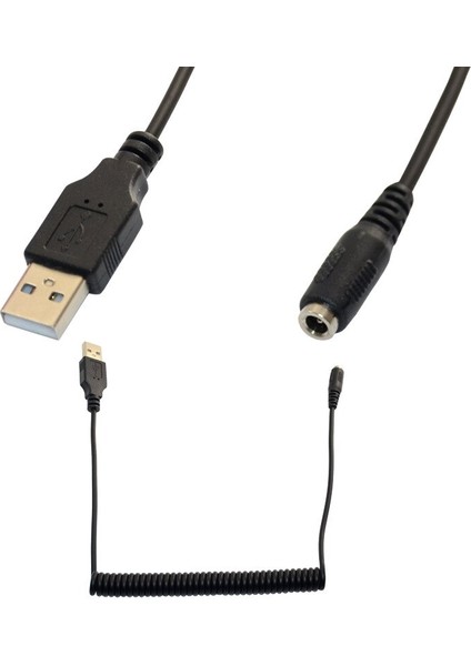 USB 2.0 A Erkek 3.5MM1.35MM Dişi Dc Dönüştürücü Jakı Güç Fişi Cctv Dvr Kablosu 1.5 M (Yurt Dışından)