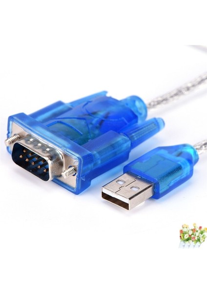 9 Pin Db9 Mavi Usb'den RS232'YE Seri Bağlantı Noktası Kablosu Seri Com Bağlantı Noktası Adaptörü Dönüştürücü (Yurt Dışından)