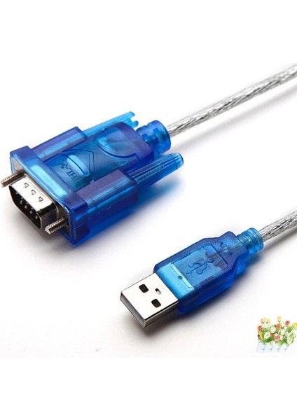9 Pin Db9 Mavi Usb'den RS232'YE Seri Bağlantı Noktası Kablosu Seri Com Bağlantı Noktası Adaptörü Dönüştürücü (Yurt Dışından)