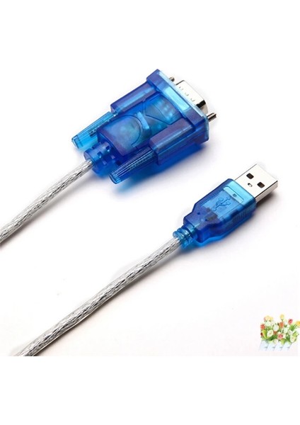 9 Pin Db9 Mavi Usb'den RS232'YE Seri Bağlantı Noktası Kablosu Seri Com Bağlantı Noktası Adaptörü Dönüştürücü (Yurt Dışından)