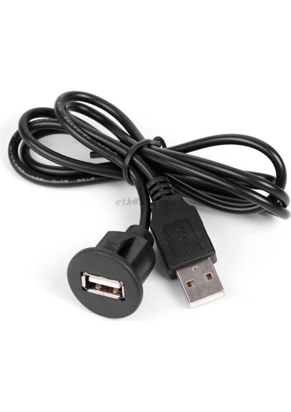 2 M Pc Araba Dash Kurulu Montaj USB 2.0 Erkek - Dişi Soket Uzatma Paneli Kablosu (Yurt Dışından)