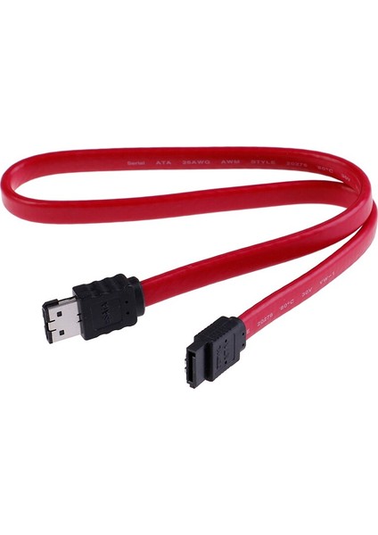 Erkek Dönüştürücü Adaptör Kablosu Korumalı Kablo 0.5 M/ 1 M Esata - Sata Kablosu Seri Ata Harici Sata Kablo Adaptörü 7 Pin (Yurt Dışından)