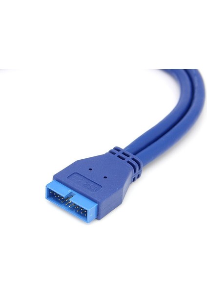 Çift 2 Port USB 3.0 Tip A Erkek 20 Pin Anakart Başlık Erkek Kablo Kordonu Adaptörü USB Uzatma Kablosu (Yurt Dışından)
