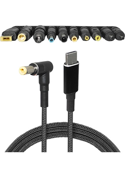 100W Tip C Dizüstü Bilgisayar Adaptörü Konnektör Fişi USB Tip C (Yurt Dışından)