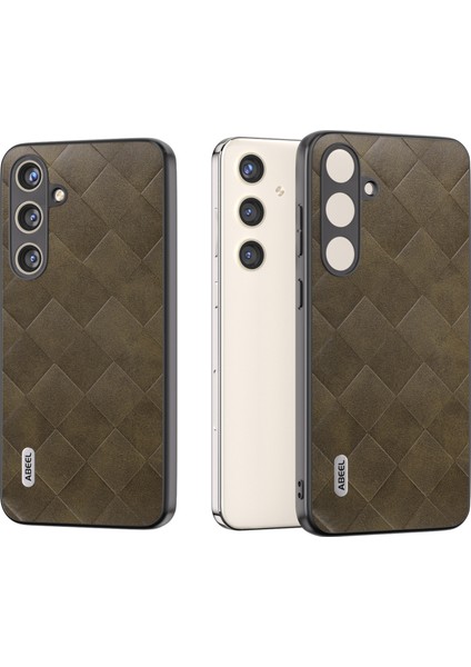 Samsung Galaxy S24 Izgara Doku Telefon Kapağı Pu Deri Koruyucu Geri Kılıf (Yurt Dışından) fiyatları