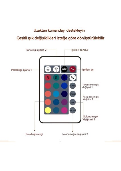 16 Renkli LED Yansıtma Gece Lambasıyla Dönen Su Dalga Desenli Gece Lambası (Yurt Dışından)