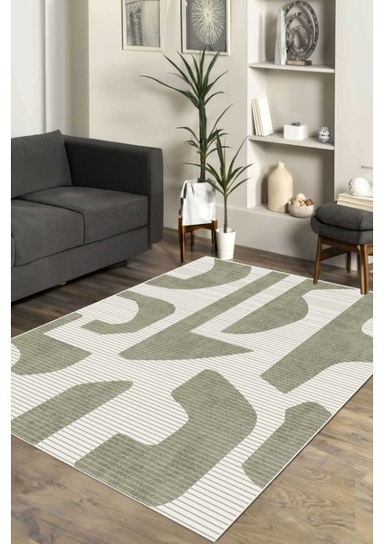 Dijital Kaymaz Yıkanabilir Modern Salon Halısı Mutfak Halısı Yolluk