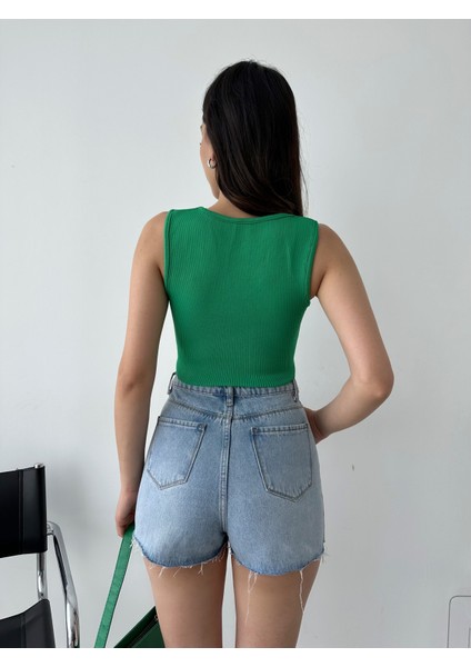 Taş Detaylı Crop