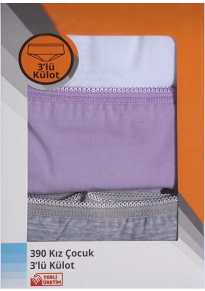 Çiftkaplan Kız Çocuk KILOT-390L-BEYAZ-GRI-LILA