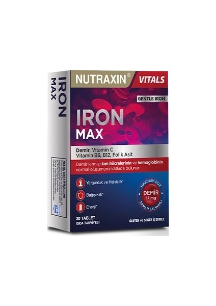 Iron Max 17 Mg 30 Tablet x 3 Kutu