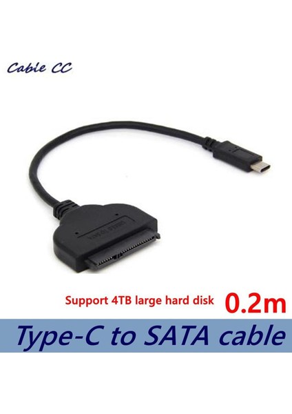 20 cm USB 3.1 Tip-C - Sata 3.0 Kablosu Usb-C Tip C - Seri Ata Iıı 7 + 15 22PIN Dönüştürücü Macbook Smartphone 2.5 Için (Yurt Dışından)