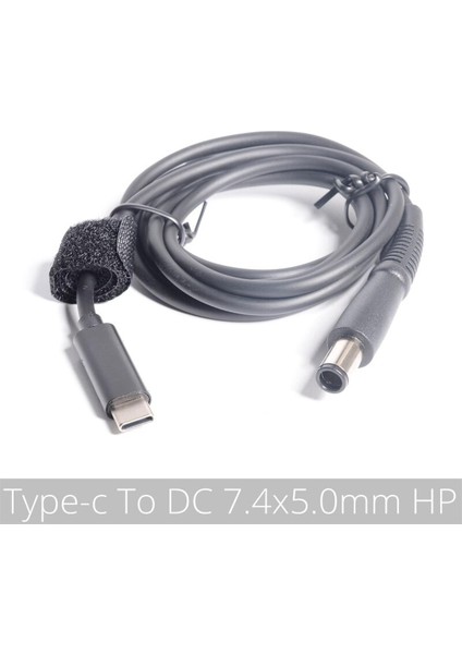 7.4x5.0mm Pin Jakı ile USB Tip C Pd Güç Adaptörü Dönüştürücü 7.4*0.6mm Dc Fiş Konnektör Kablosu Kablosu Hp Dizüstü Bilgisayar Şarj Cihazı (Yurt Dışından)