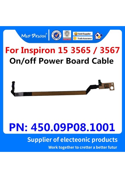 Yeni Orijinal Dizüstü Bilgisayar Açma/kapama Elektrik Panosu Kablosu Dell Inspiron 15 3565/3567 Güç Düğmesi Kartı Kablosu VEGAS15 450.09P08.1001 (Yurt Dışından)