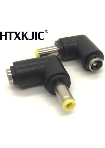 5.5x2.1mm Dişi 5.5x2.5mm Erkek Dc Güç Konektörü Adaptörü Dizüstü Bilgisayar 5.5*2.5 5.5*2.1 90 Derece Fişler (Yurt Dışından)