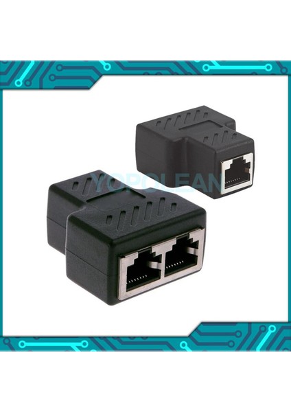 Yeni 1 Ila 2 Lan Ethernet Ağı RJ45 Splitter Genişletici Fiş Adaptörü Konnektörü Tee Kafa RJ45 Ağ Adaptörü (Yurt Dışından)