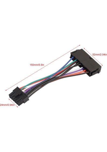 15 cm 24PIN To 12PIN Güç Kablosu Atx 24-Pin Dişi 12-Pin Erkek Psu Dönüştürücü Adaptör Acer Q87H3 18AWG Bilgisayar Aksesuarları (Yurt Dışından)