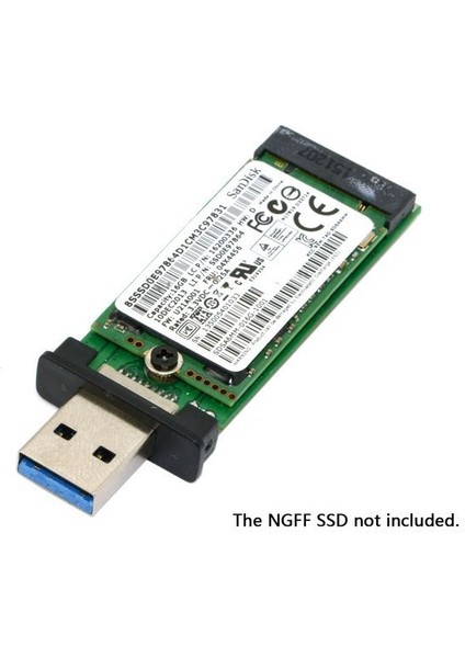 Jimier USB 3.0 M.2 Ngff SSD Mobil Sabit Disk Kutusu Adaptör Kartı Harici Muhafaza Kutusu M2 Sata SSD USB 3.1 2230/2242 (Yurt Dışından)