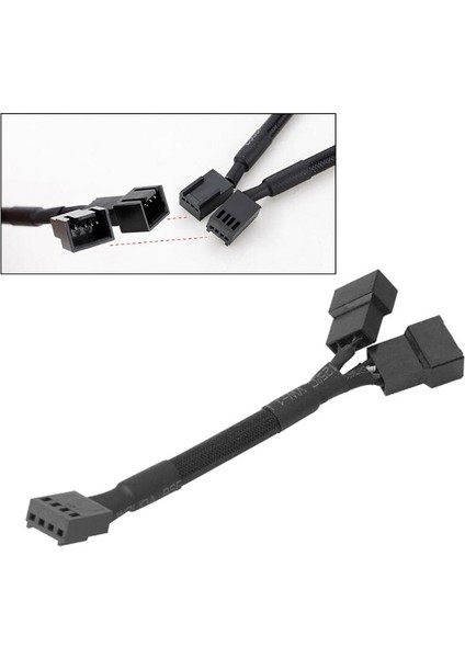 CB-Y4P 4pin Pwm Y Splitter Fan Kablosu 1X4PIN To 2X4PIN Genişletme Kablosu Adaptörü Pc Bilgisayar Aksesuarları Için C26 (Yurt Dışından)
