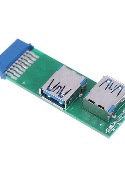 Dişi Başlık Adaptörü 1 Adet Dahili Anakart 2 Port USB 3.0 Dişi - 20 Pin (Yurt Dışından)