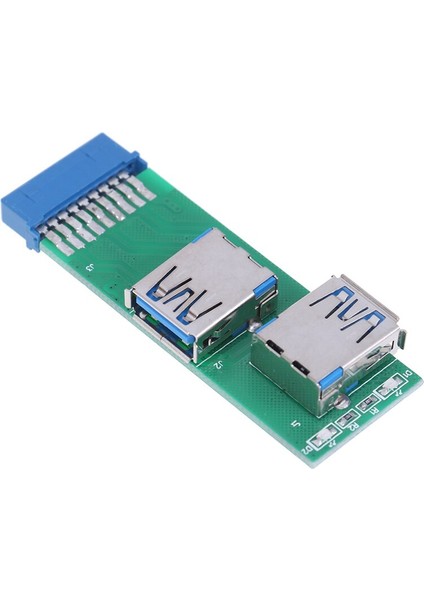 Dişi Başlık Adaptörü 1 Adet Dahili Anakart 2 Port USB 3.0 Dişi - 20 Pin (Yurt Dışından)