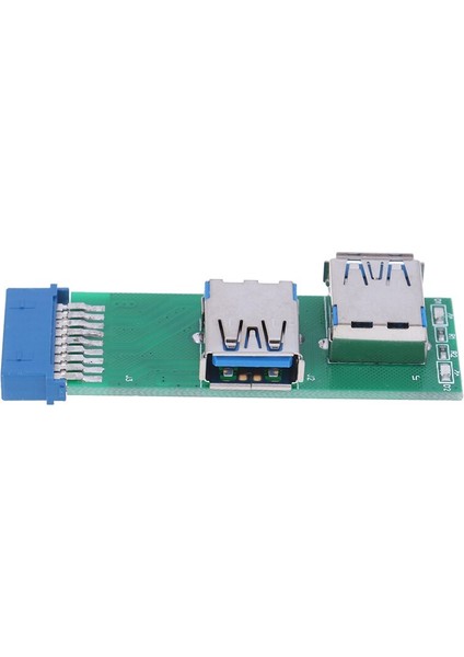Dişi Başlık Adaptörü 1 Adet Dahili Anakart 2 Port USB 3.0 Dişi - 20 Pin (Yurt Dışından)