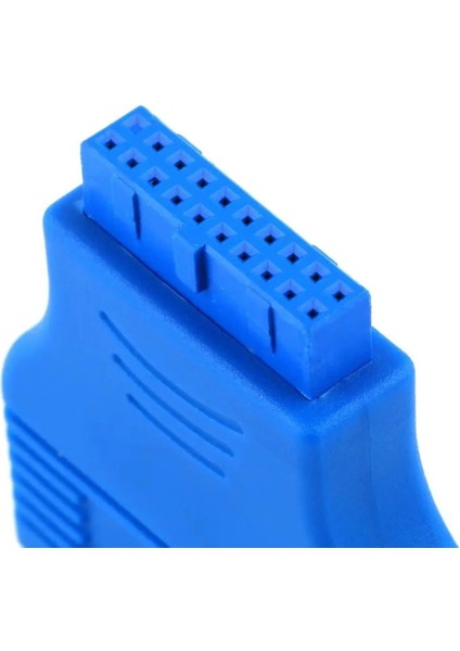 Anakart 2 Port USB 3.0 A Dişi 20 Pin Başlık Dişi Konnektör Adaptörü USB 3.0 Uyumlu Veri Aktarım Hızı 4.8 Gbps (Yurt Dışından)