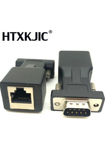 Com Bağlantı Noktasından Lan Ethernet Bağlantı Noktasına Dönüştürücü Db9 RS232 Erkek - RJ45 Dişi Adaptör 1 Adet Harici Güç Gerektirmez (Yurt Dışından)
