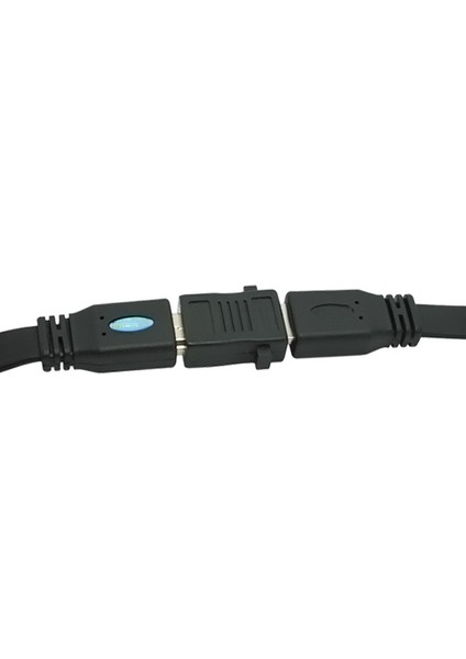 Vida Kilit Panel Montajlı HDMI Uyumlu Dişi - Dişi HDMI Uyumlu Uzatma F/f Kablo Genişletici Adaptör Konnektörü Siyah (Yurt Dışından)