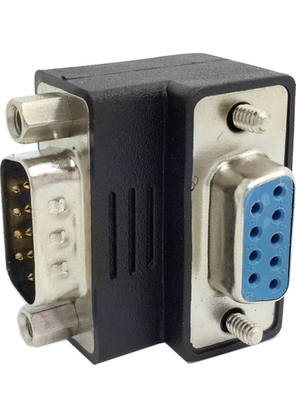 Xiwai D-Sub RS232 Dişi 9pin Aşağı Sağ Açılı 90 Derece Kelebek Vida Tipi 9pin Erkek Uzatma Adaptörü Dönüştürücü Konektörü (Yurt Dışından)