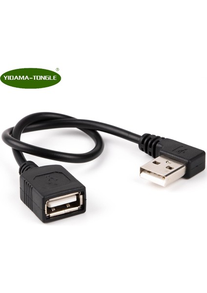 USB 2.0 A Erkek Dişi 90 Derece Açılı USB Uzatma Kablosu Kablosu Usb2.0 Erkek Dişi Dik Açılı Kablo (Yurt Dışından) fiyatları