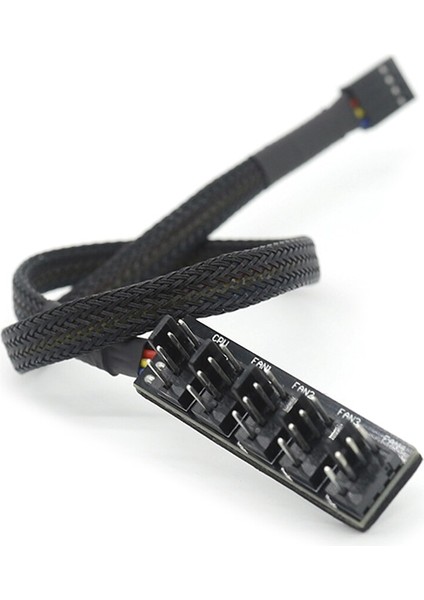 Uzatma Kablosu Ayırıcı Adaptör Denetleyici 1 Ila 5 Yollu 4-Pin Pwm Cpu Soğutucu Fan Pc Kasa Fanı Kollu Güç Kablosu Hub Splitter (Yurt Dışından)