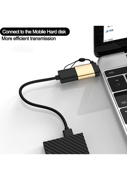 2ın1 Tip C 3.5mm Jack Kulaklık USB 3.0 Tip C Otg Adaptörü Macbookpro Xiaomi Huawei Tip-C Şarj Kablosu Dönüştürücü (Yurt Dışından)