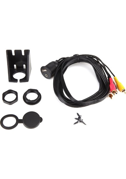 1 M Araba Dashboard Gömme Montaj USB 2.0 3.5mm Ses Aux 3rca Uzatma Kurşun Panel Kablo Kordonu Yüksek Hızlı Motosiklet Tekne Için (Yurt Dışından)