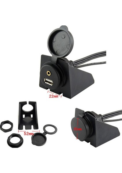 1 M Araba Dashboard Gömme Montaj USB 2.0 3.5mm Ses Aux 3rca Uzatma Kurşun Panel Kablo Kordonu Yüksek Hızlı Motosiklet Tekne Için (Yurt Dışından)