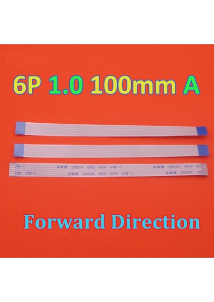Acer 4741 4741G 5750 5750G Için 2x Ffc Fpc Esnek Kablo Dokunmatik Yüzey Esnek Kablo Uzunluk 10 cm 6- Pim 1,0 mm Aralık 6 Pim Ileri 100 mm (Yurt Dışından)